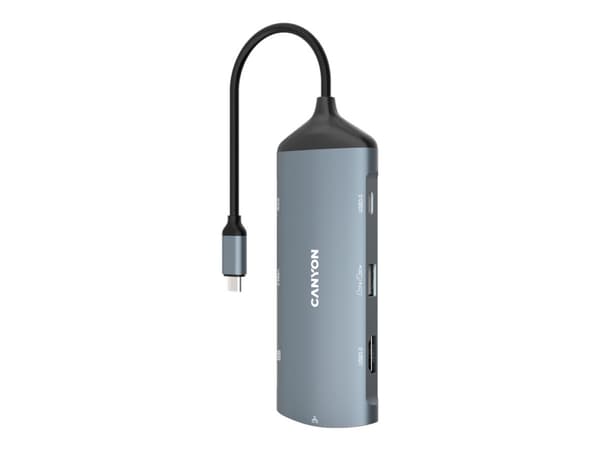 Canyon DS-15 - Telakointiasema - USB-C - 8-paikkainen - HDMI - GigE