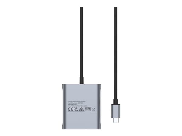 Unitek - Switch - bidirectional - 2 x USB-C - stasjonær