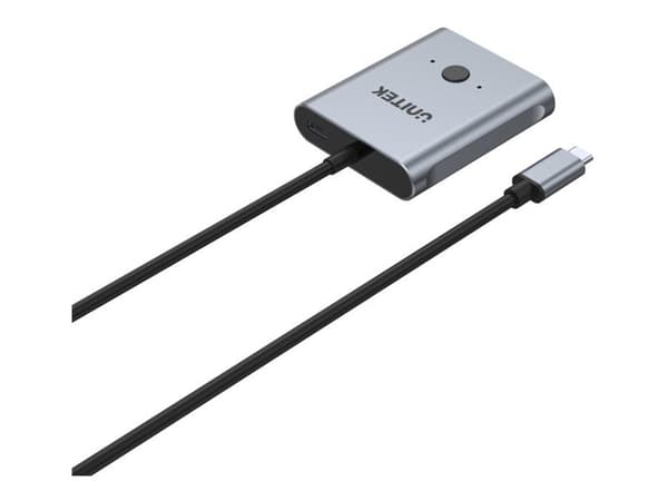 Unitek - Switch - bidirectional - 2 x USB-C - stasjonær