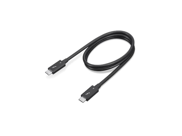 Lenovo - Thunderbolt-kabel - 24 pin USB-C (hane) till 24 pin USB-C (hane) - Thunderbolt 4 - 70 cm - 8K60Hz stöd, 4K60Hz stöd - svart