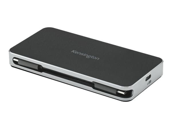 Kensington UH1460P, Langallinen, USB 3.2 Gen 1 (3.1 Gen 1) Type-C, 85 W, 1000,10,100 Mbit/s, Musta, Hopea, 5 Gbit/s