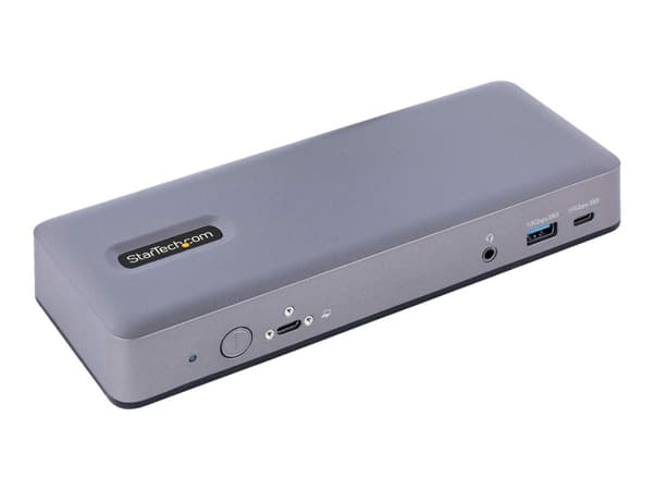 StarTech.com USB-C telakointiasema - Multi Monitor HDMI/DP/DP Alt Mode USB-C telakka - 3x 4K30 / 2x 4K60 - 7-porttinen USB-keskitin - 60W Power Deliv