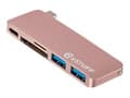 Miniatyrbild 1 av 3: eSTUFF Allure Series - Hubb - 2 x SuperSpeed USB 3.0 x USB-C - skrivbordsmodell