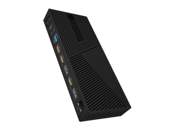 ICY BOX IB-DK2246AC - Dockningsstation - för bärbar dator - USB-C 3.2 Gen 2 / Thunderbolt 3 / Thunderbolt 4 - 2 x DP, 3 x HDMI - 1GbE - 130 Watt - Eu
