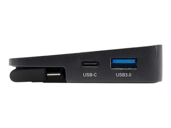 Tripp Lite Triple-Monitor USB C -telakka USB C -telakointiasema 4K HDMI &amp; DisplayPort, VGA - USB-A/C, GbE, 100W PD, musta - Telakointiasema - USB