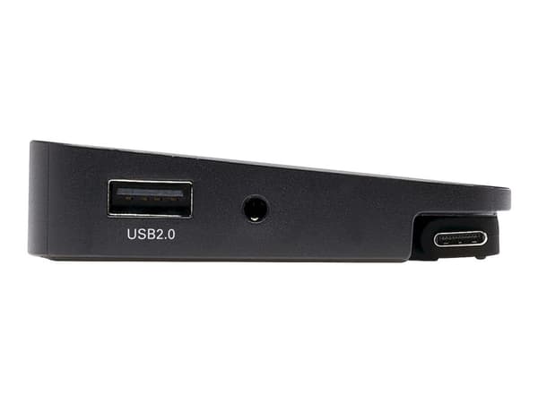 Tripp Lite Triple-Monitor USB C -telakka USB C -telakointiasema 4K HDMI &amp; DisplayPort, VGA - USB-A/C, GbE, 100W PD, musta - Telakointiasema - USB
