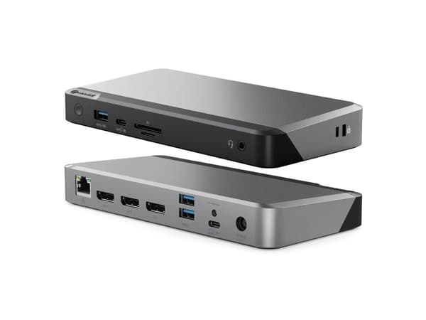 ALOGIC MX3, Langallinen, USB 3.2 Gen 1 (3.1 Gen 1) Type-C, 100 W, 3,5 mm, 1000 Mbit/s, Musta, Harmaa
