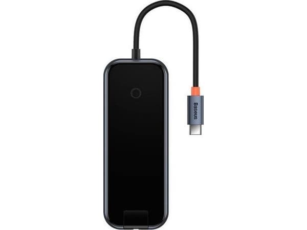 Hub 6w1 Baseus AcmeJoy series USB-C do 2xUSB 3.0 + USB 2.0 + USB-C PD + HDMI + RJ45 (szary)