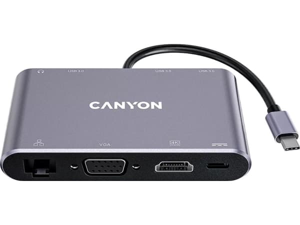 Canyon DS-14 - Dockningsstation - USB-C - VGA, HDMI - 1GbE