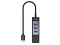 Miniatyrbild 4 av 5: Unitek Deltaco nätverksadapter, 10/100 / 1000 Mbps, 1xRJ45, 1xUSB3.0, 3x USB3.0, svart USB3-GIGA3