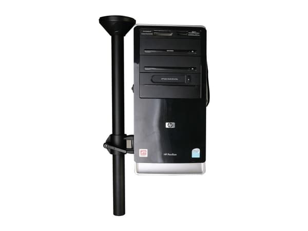 Techly ICA-CS 63, Bordmontert, Desktop, 20 kg, Sort, Stål, Vertikal