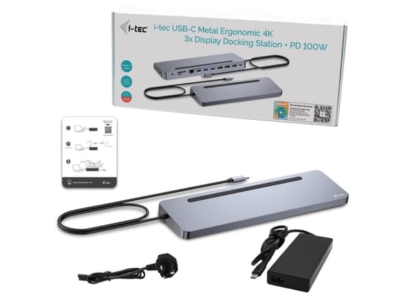 i-Tec 11-in-1 - Dockningsstation - för laptop, surfplatta - USB-C / USB4 / Thunderbolt 3 / Thunderbolt 4 - 11-slot - 2 x DP, HDMI - 1GbE - 100 Watt