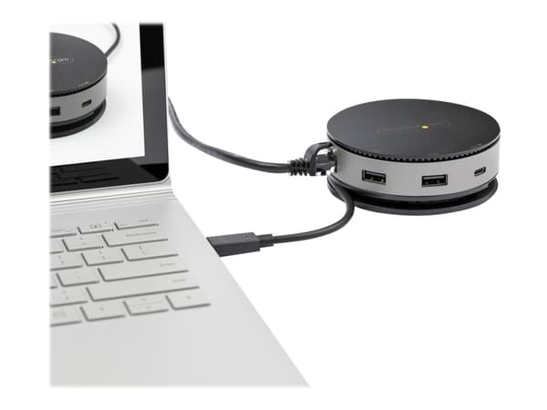StarTech USB HUB Startech DKT31CHDVCM USB HUB Musta