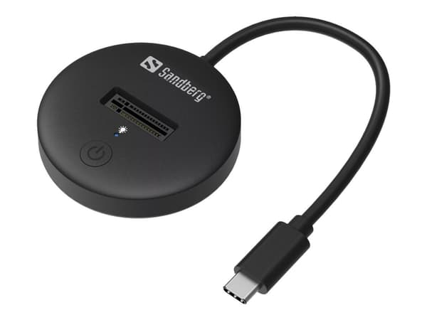 Sandberg USB 3.2 Dock for M.2+NVMe SSD, SSD, M.2, 4 TB, USB Type-C, 10 Gbit/s, Musta