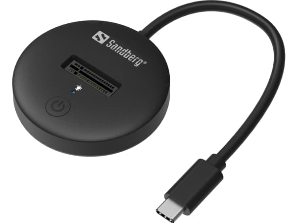 Sandberg USB 3.2 Dock for M.2+NVMe SSD, SSD, M.2, 4 TB, USB Type-C, 10 Gbit/s, Musta