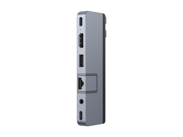 HyperDrive DUO Pro - Telakointiasema - USB-C x 2 - HDMI, Thunderbolt, USB4 - GigE