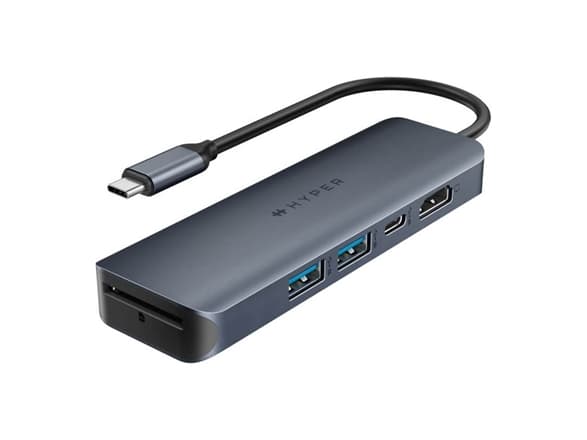 HYPER HD 6-in-1 USB-C Hub Gen.2, MacBook, Chromebook, PC