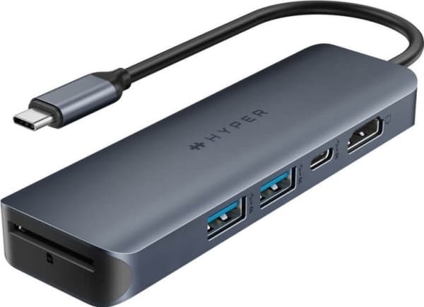 HYPER HD 6-in-1 USB-C Hub Gen.2, MacBook, Chromebook, PC