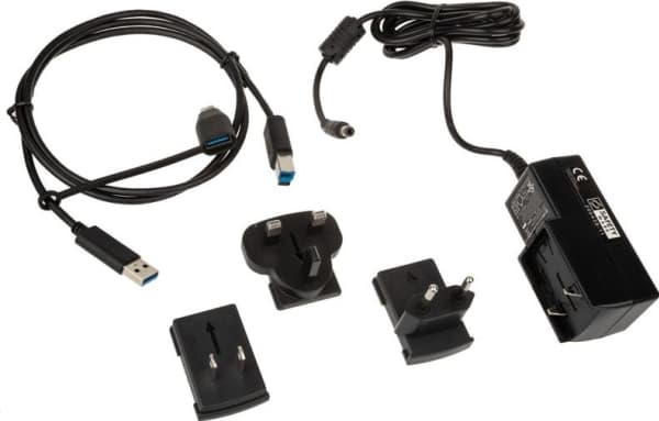 ICY BOX IB-DK2252AC, langallinen, USB 3.2 Gen 1 (3.1 Gen 1) Type-C, 10 100 1000 Mbit/s, musta, 5 Gbit/s, 4K Ultra HD