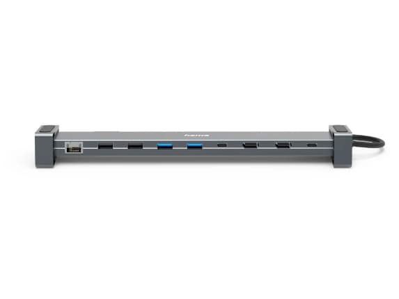 Hama Connect2Office Basic, Langallinen, USB 3.2 Gen 1 (3.1 Gen 1) Type-C, 100 W, 10,100,1000 Mbit/s, Antrasiitti, Harmaa, 5 Gbit/s