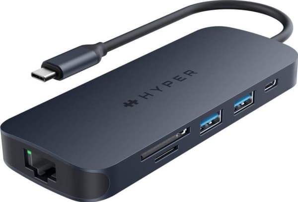 Hyper HyperDrive EcoSmart Gen.2 Universal USB-C 8-i-1 Hub med 140 W PD3.1 Power Pass-thru