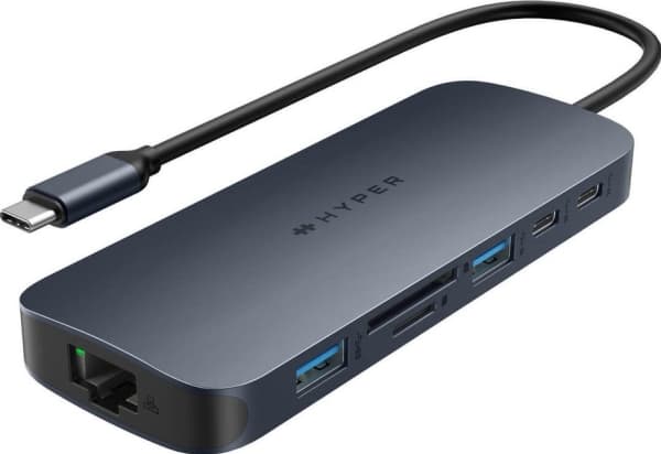 Hyper HyperDrive EcoSmart Gen.2 Dual HDMI Universal USB-C 11-i-1 Hub med 140 W PD3.1 Power Pass-thru