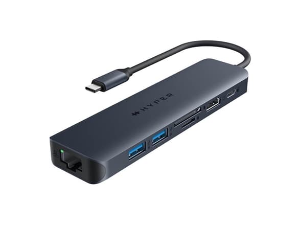 Hyper HyperDrive EcoSmart Gen.2 Universal USB-C 7-i-1 Hub med 100W PD Power Pass-thru