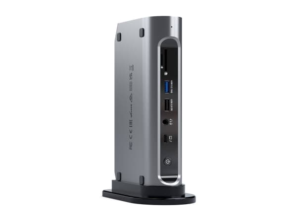 Satechi Thunderbolt 4 Multimedia Pro, telakointi, telakointi, 3,5 mm, 2500 Mbit/s, musta, harmaa, 4K Ultra HD