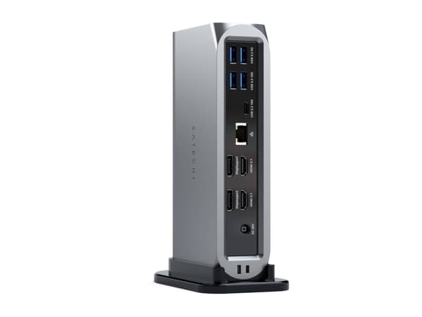 Satechi Thunderbolt 4 Multimedia Pro, telakointi, telakointi, 3,5 mm, 2500 Mbit/s, musta, harmaa, 4K Ultra HD