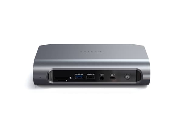 Satechi Thunderbolt 4 Multimedia Pro, telakointi, telakointi, 3,5 mm, 2500 Mbit/s, musta, harmaa, 4K Ultra HD