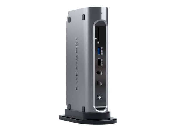 Satechi Thunderbolt 4 Multimedia Pro, telakointi, telakointi, 3,5 mm, 2500 Mbit/s, musta, harmaa, 4K Ultra HD