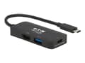 Pikkukuva 5 / 5: Tripp Lite U444-06N-H4UBC2, johdollinen, USB 3.2 Gen 1 (3.1 Gen 1) Type-C, 100 W, musta, 4K Ultra HD, akryylinitriilibutadieenistyreeni, alumiini, po