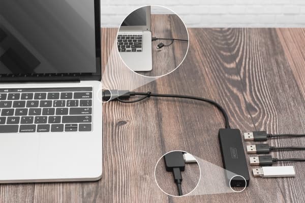 DIGITUS Slim Line - Dockningsstation - USB 3.0