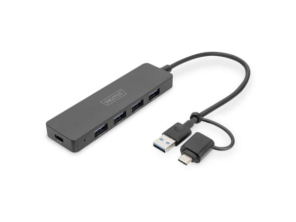 DIGITUS Slim Line - Dockningsstation - USB 3.0