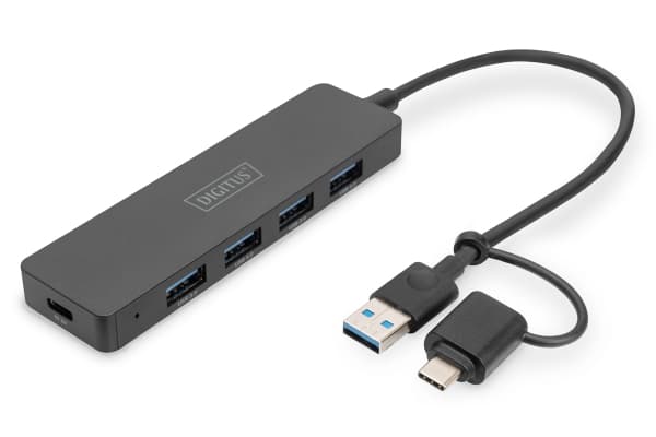 DIGITUS Slim Line - Dockningsstation - USB 3.0