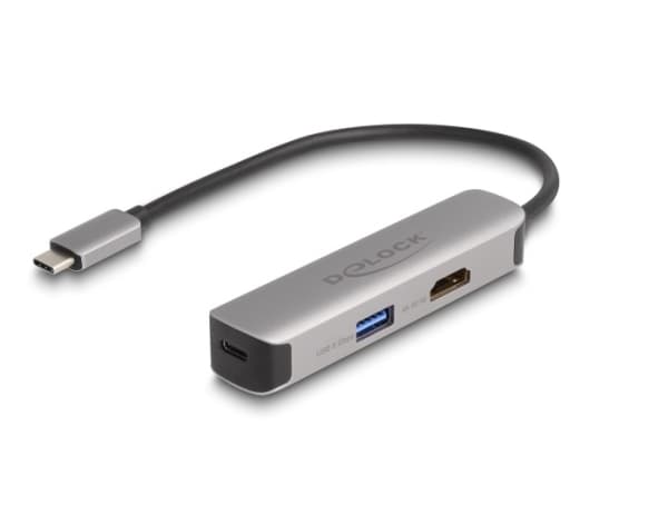 Delock - Dockningsstation - USB-C / Thunderbolt 3 / Thunderbolt 4 - HDMI