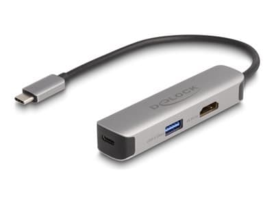 Delock - Dockningsstation - USB-C / Thunderbolt 3 / Thunderbolt 4 - HDMI