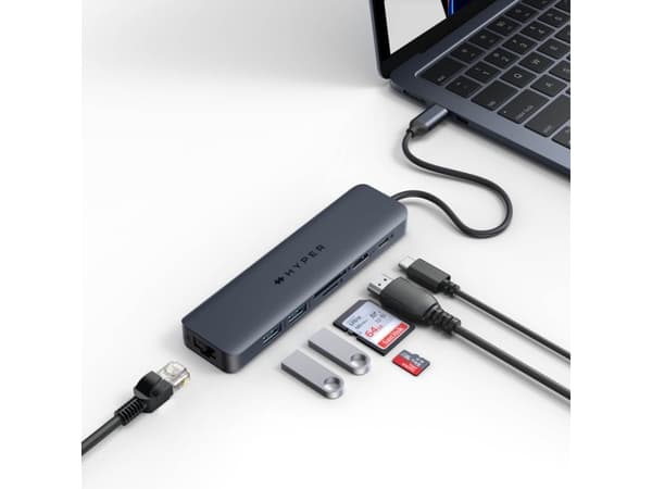 Targus HD4003GL, USB Type-C, USB 3.2 Gen 2 (3.1 Gen 2) Type-A, MicroSD (TransFlash), SD, 10000 Mbit/s, 60 Hz, sininen