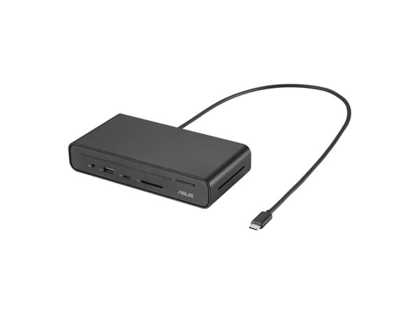 ASUS Triple Display USB-C Dock DC300, Docking, USB 3.2 Gen 2 (3.1 Gen 2) Type-C, 90 W, 10,100,1000 Mbit/s, Black, SD