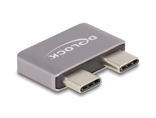 Delock - USB-adapter - 24 pin USB-C (hann) til 24 pin USB-C (hunn) - USB 3.1 - 48 V - 5 A - USB Power Delivery (240 W), up to 40 Gbps data transfer r