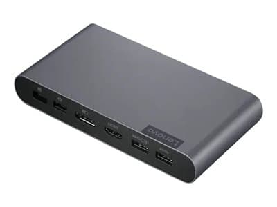 Lenovo USB-C Universal Business Dock, Langallinen, 2 x USB 3.2 Gen 2 (3.1 Gen 2) Type-C, Harmaa, 3840 x 2160 pikseliä, 60 Hz, Kensington