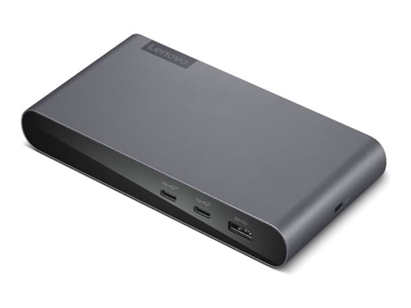 Lenovo USB-C Universal Business Dock, Langallinen, 2 x USB 3.2 Gen 2 (3.1 Gen 2) Type-C, Harmaa, 3840 x 2160 pikseliä, 60 Hz, Kensington