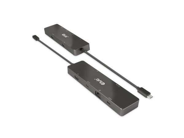 CLUB3D CSV-1584, langallinen, USB 3.2 Gen 2 (3.1 Gen 2) Type-C, 100 W, 1000 Mbit/s, musta