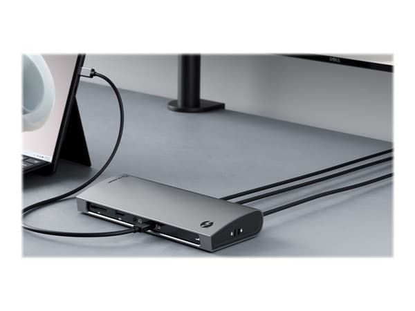 ALOGIC TB4D3TB, Langallinen, Thunderbolt 4, 3,5 mm, 1000 Mbit/s, Musta, SD