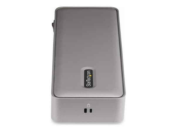 StarTech.com 129UE-USBC-KVM-DOCK, 3840 x 2160 pikseliä, Ethernet LAN, 4K Ultra HD, 180 W, Hopea