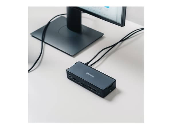 Verbatim Pro - Telakointiasema - USB-C - 2 x HDMI, DP - 1GbE - 100 wattia