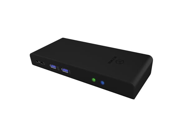 ICY BOX IB-DK2251AC - Dockningsstation - USB-C / USB 3.0 - 2 x HDMI - 1GbE