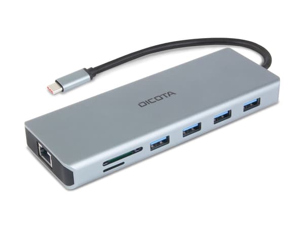 DICOTA - Telakointiasema - USB-C - HDMI, DP - 1GbE