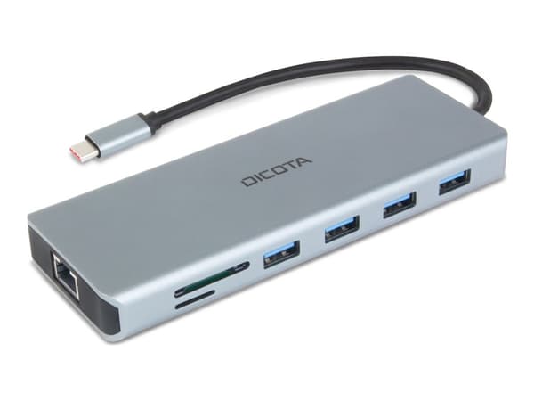 DICOTA - Telakointiasema - USB-C - HDMI, DP - 1GbE