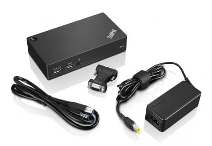 Lenovo ThinkPad USB 3.0 Pro Dock, Langallinen, USB 3.2 Gen 1 (3.1 Gen 1) Type-A, 3,5 mm, 10,100,1000 Mbit/s, Musta, Lenovo